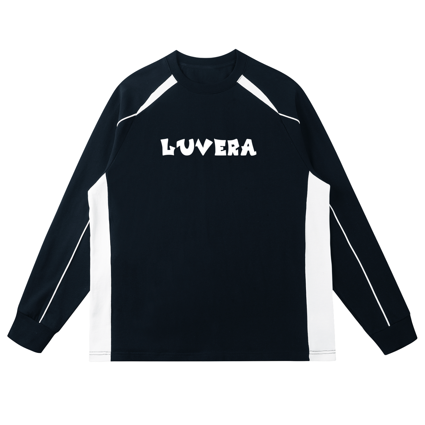 LUVERA - CONTRAST PANEL SWEATER
