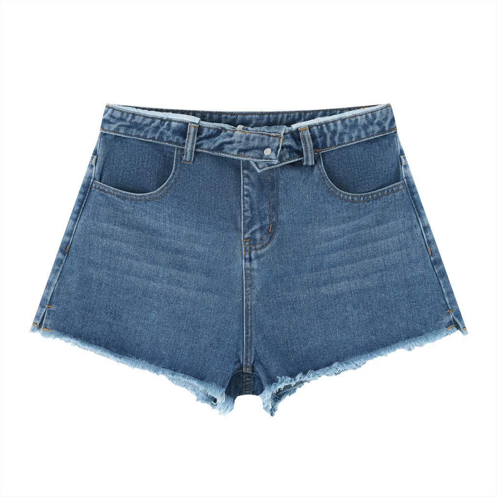 LUVERA -  HIGH RISE DENIM SHORTS