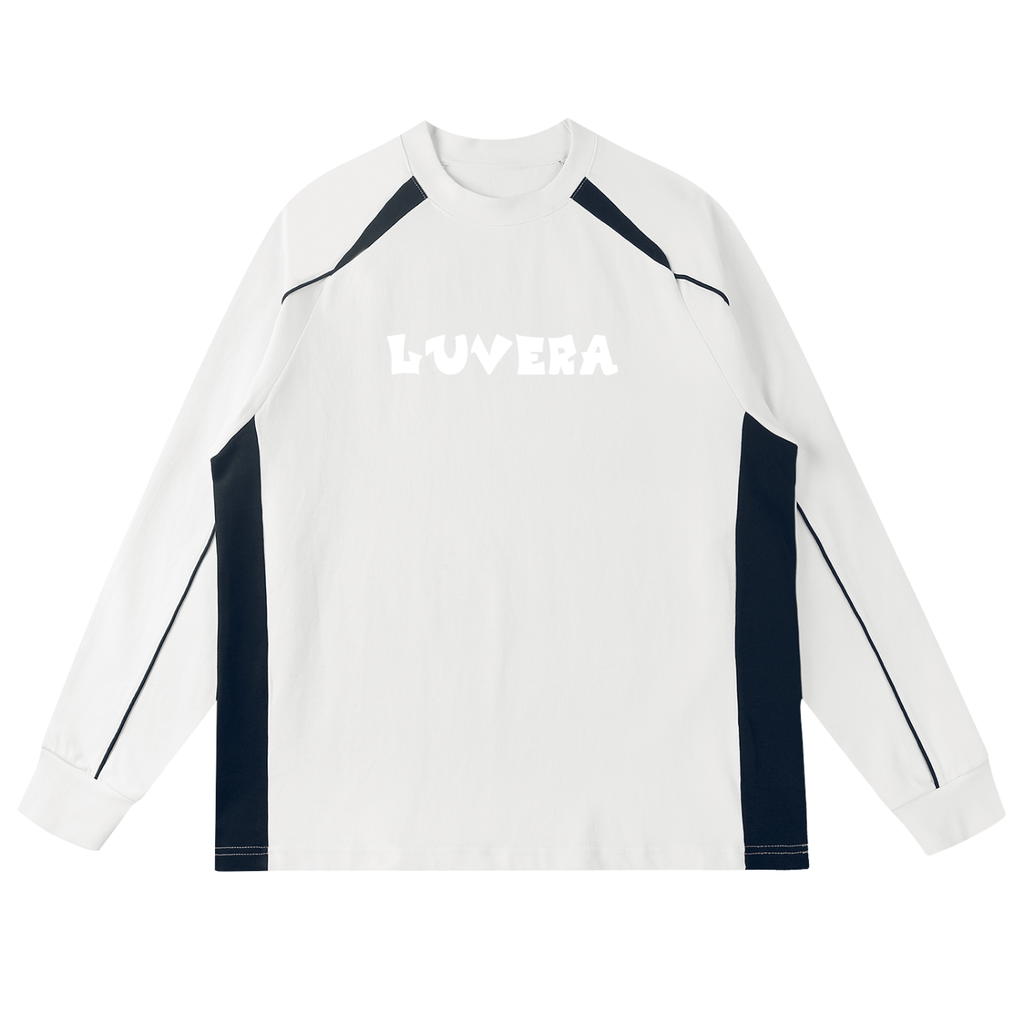 LUVERA - CONTRAST PANEL SWEATER