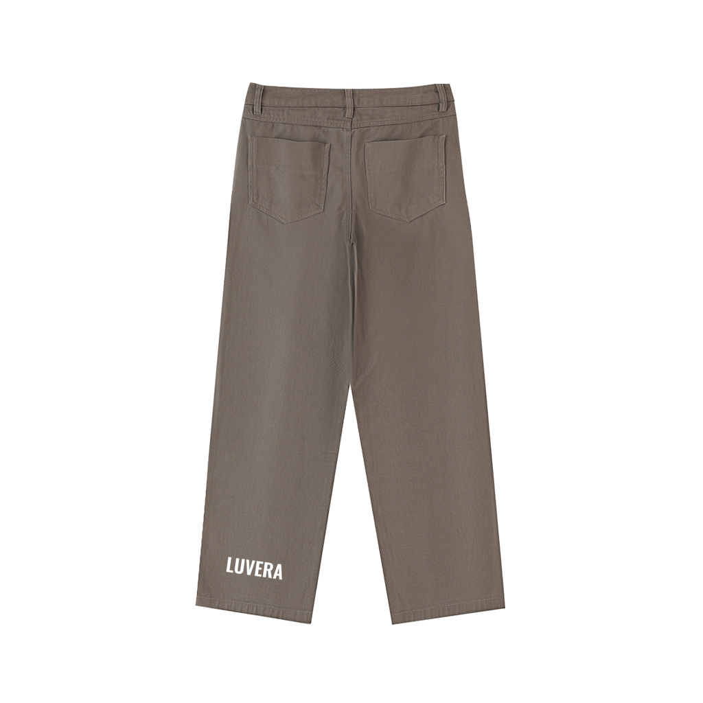 LUVERA - COTTON STRAIGHT TROUSERS