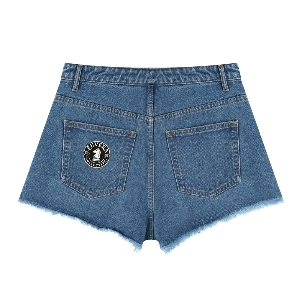 LUVERA -  HIGH RISE DENIM SHORTS