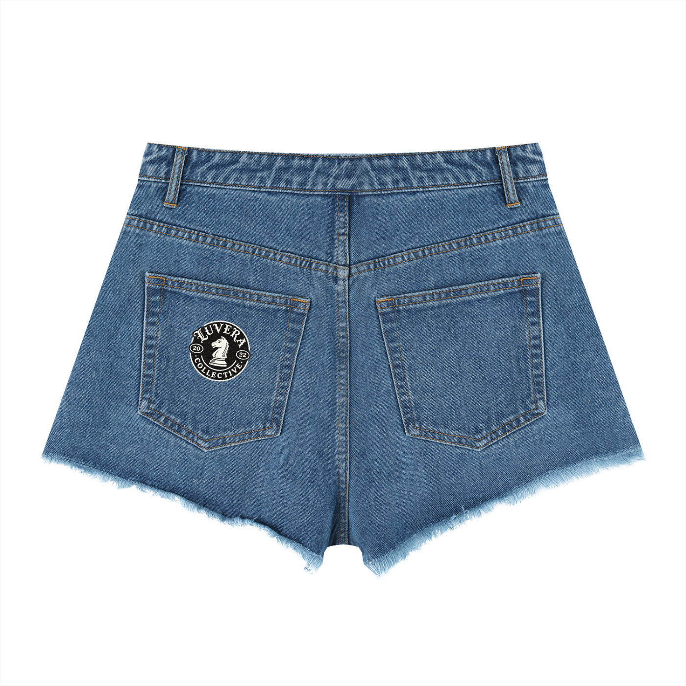 LUVERA -  HIGH RISE DENIM SHORTS