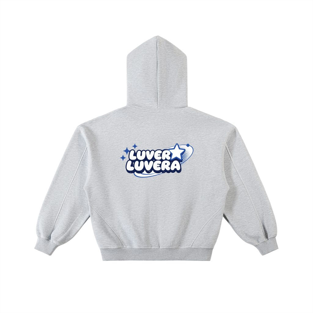 LUVERA - CONTRAST BOXY ZIP HOODIE