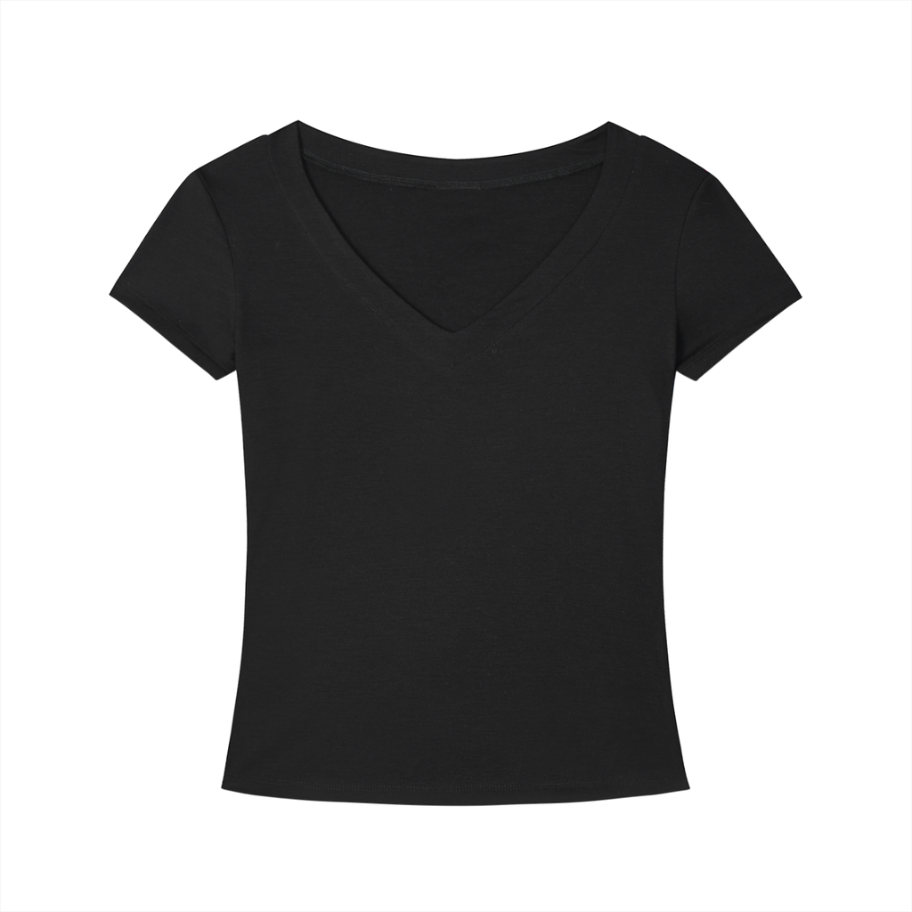 LUVERA - TENCEL V-NECK T-SHIRT